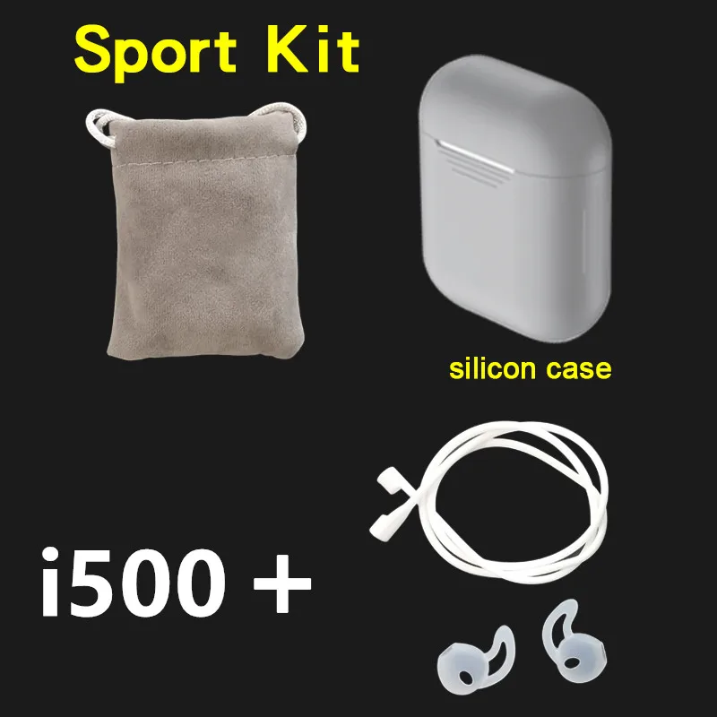 Original i500gray i500 tws супер батарея 4h беспроводные Bluetooth наушники 5D Super Bass i500 tws - Цвет: Original i500gray