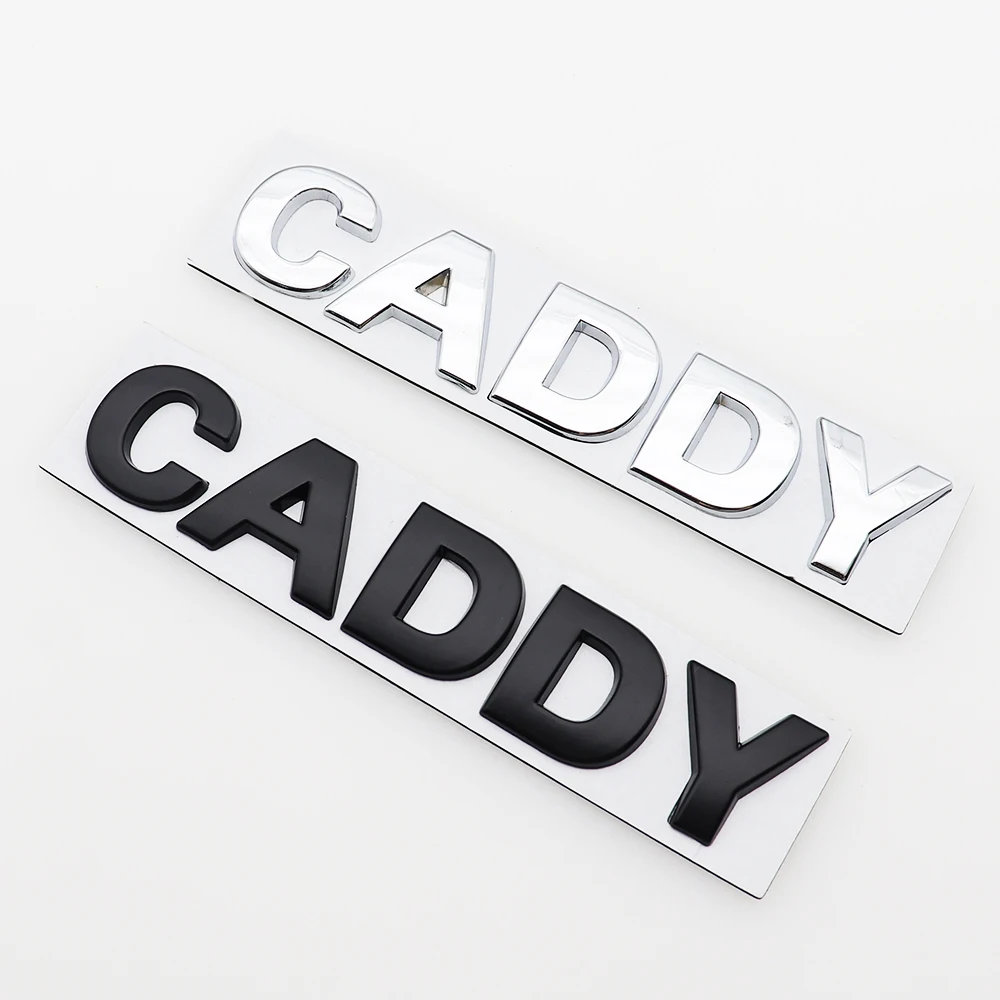 1PC 3D Metal CADDY Car Logo Sticker Tail Badge Creative Decoration Rear Trunk Emblem Decal Styling Auto Accessories | Автомобили и