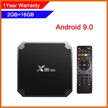 

Best iptv box x96mini android 9.0 tv box 2GB 16GB Amlogic S905W quad core smart tv media player x96 mini Set TopBox