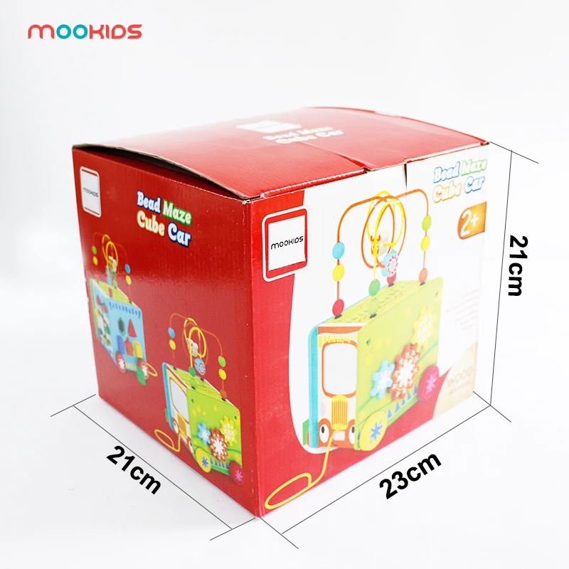 Mookids Intelligence детские блоки форма совпадения Шестерня куб с колесами шарик лабиринт передач Функция Многофункциональный al куб