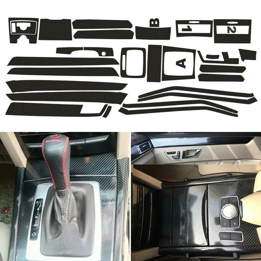 1set Car Interior Decal Stickers Trim For Mercedes Benz Class E W212