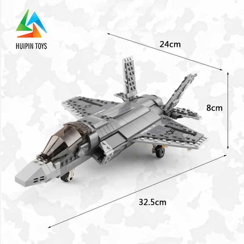 646 шт. XINGBAO строительные блоки XB-06026 легое военный истребитель F35 детские игрушки Кирпичи Модель самолета 4px до де