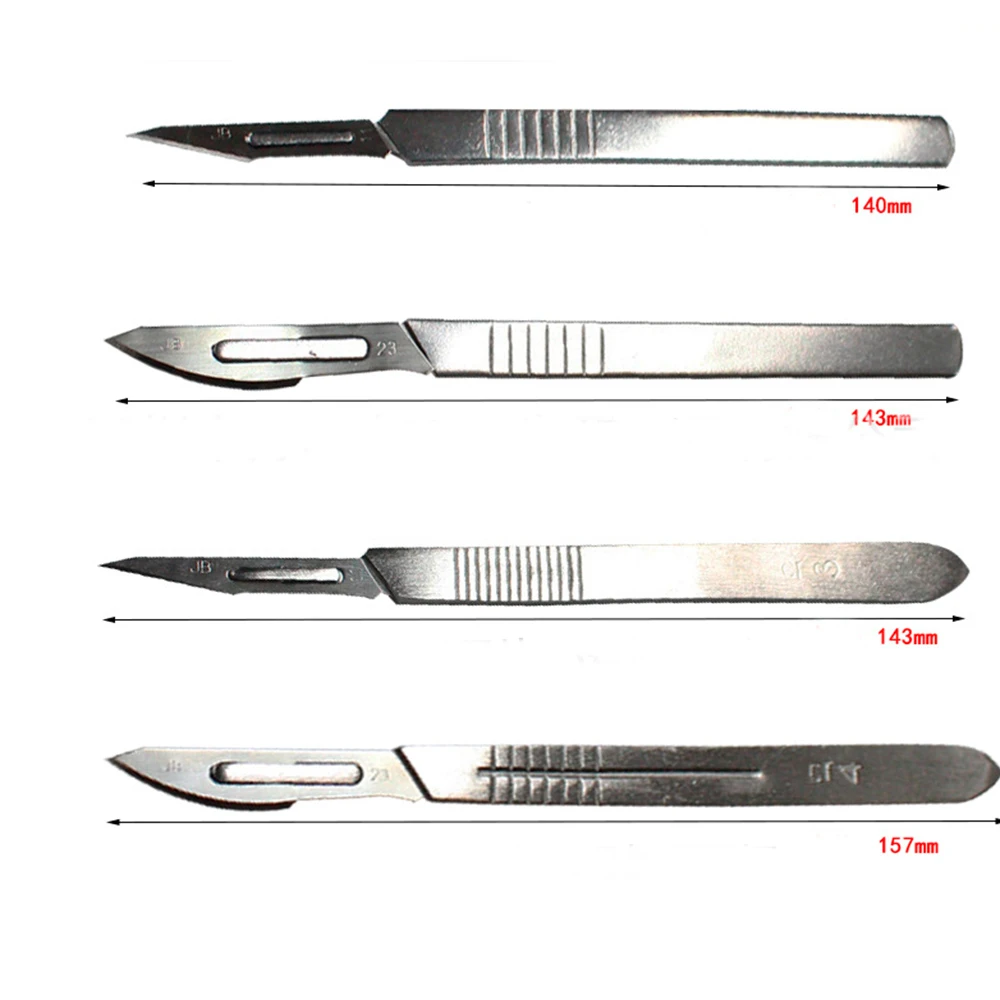 Carbon Steel Surgical Scalpel Knives 11# 23# Blades with Handle Scalpel DIY Cutting Tool PCB Repair Animal Wood Surgical Knife surgical scalpel