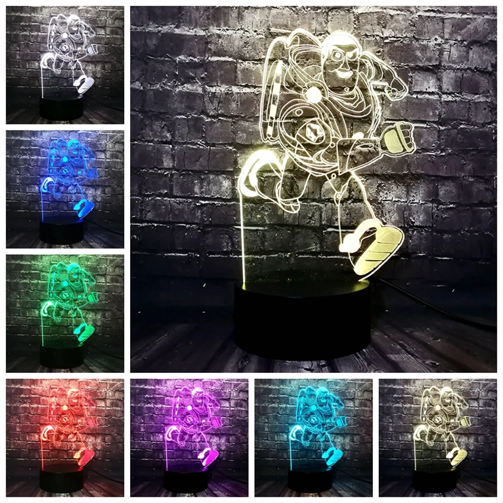 Фильм wow логотип World of warcraft Рисунок мультфильм светодиодный Марио Базз Декор Детский сон Ночная Атмосфера свет праздник друг вечерние подарок на Рождество