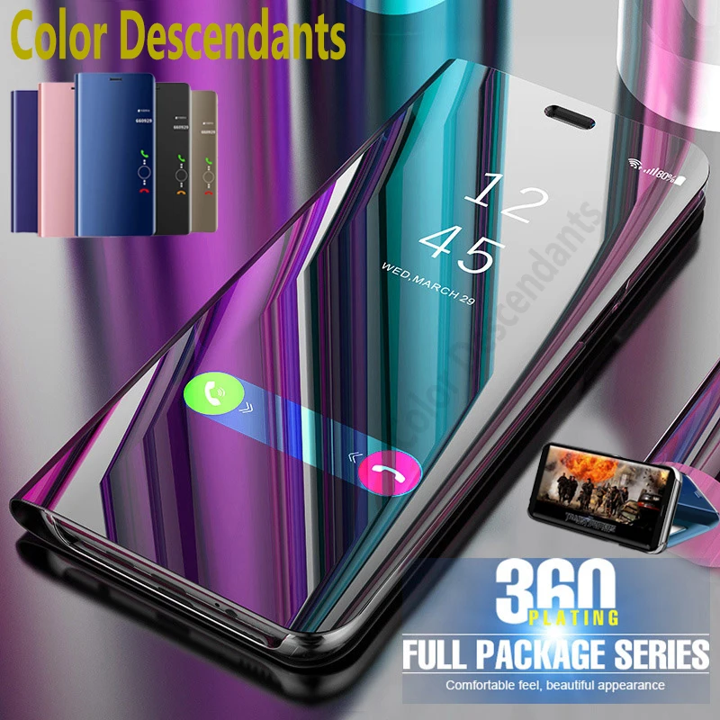Зеркальный флип-чехол hauwei y6s y9s 2020 для huawei y9 y7 y6 prime y5 2019 чехол hawei lite 2018