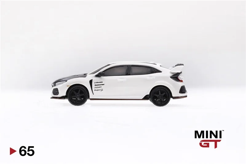 MINI GT 1: 64 Honda Civic type R(FK8) капот из углеродного волокна белый литой модельный автомобиль