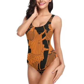 

Women one piece Swimsuit Ancient Greek Mythological Plot Of Apollo And Artemis Beachwear Swimwear Monokini Bathing Suit Bikini