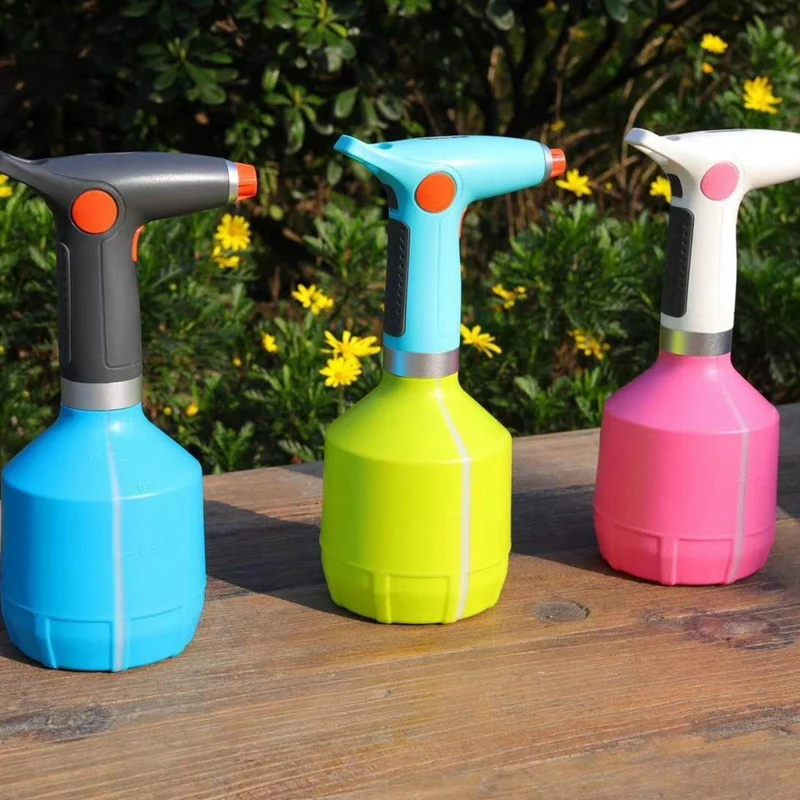 1000Ml USB Rechargeable Electric Spray Bottle Watering Tool for Flower Plant Blue&Black