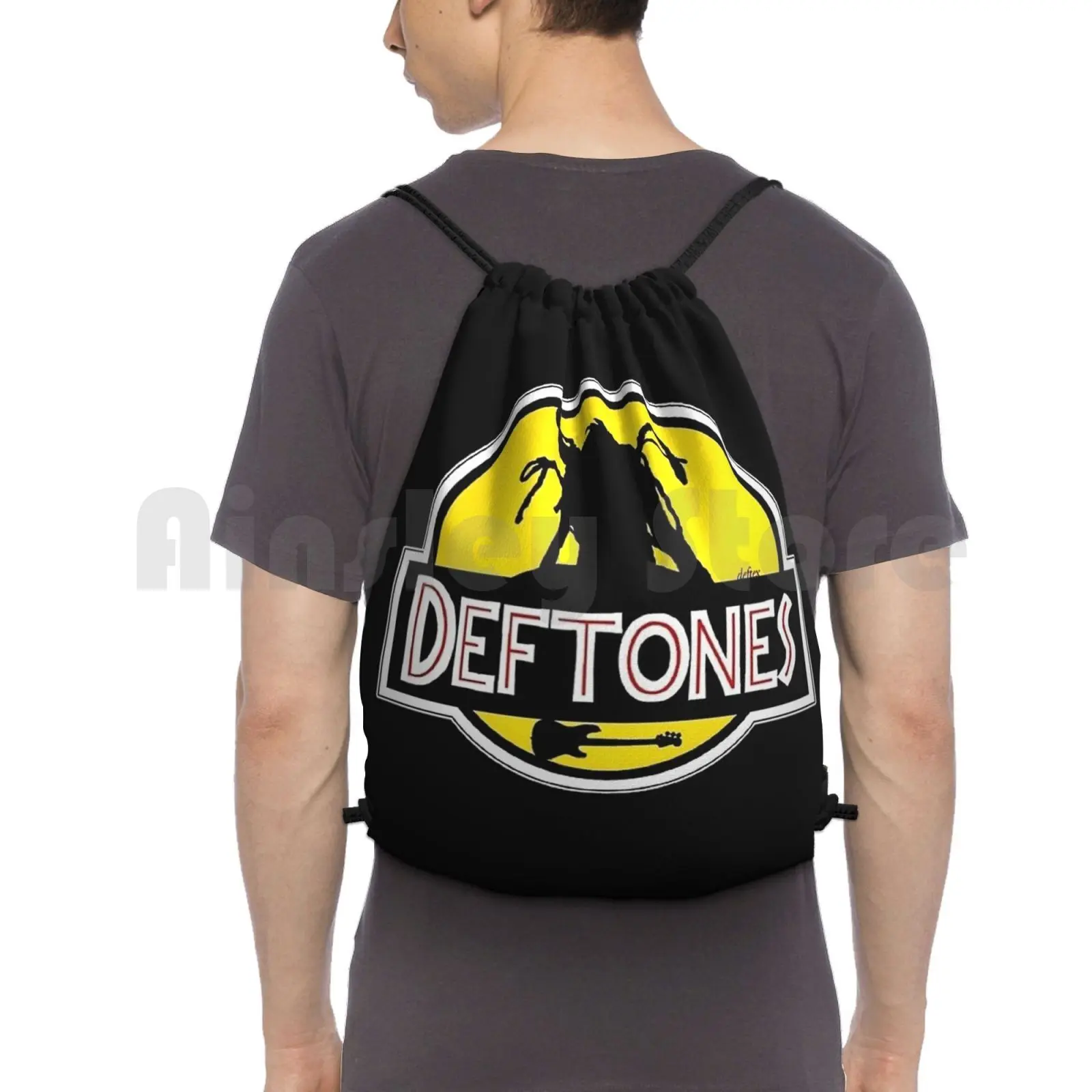 

Deftones Backpack Drawstring Bag Riding Climbing Gym Bag Deftones Deftones Logo Funny Deftones Trending Logo Favorite Logo