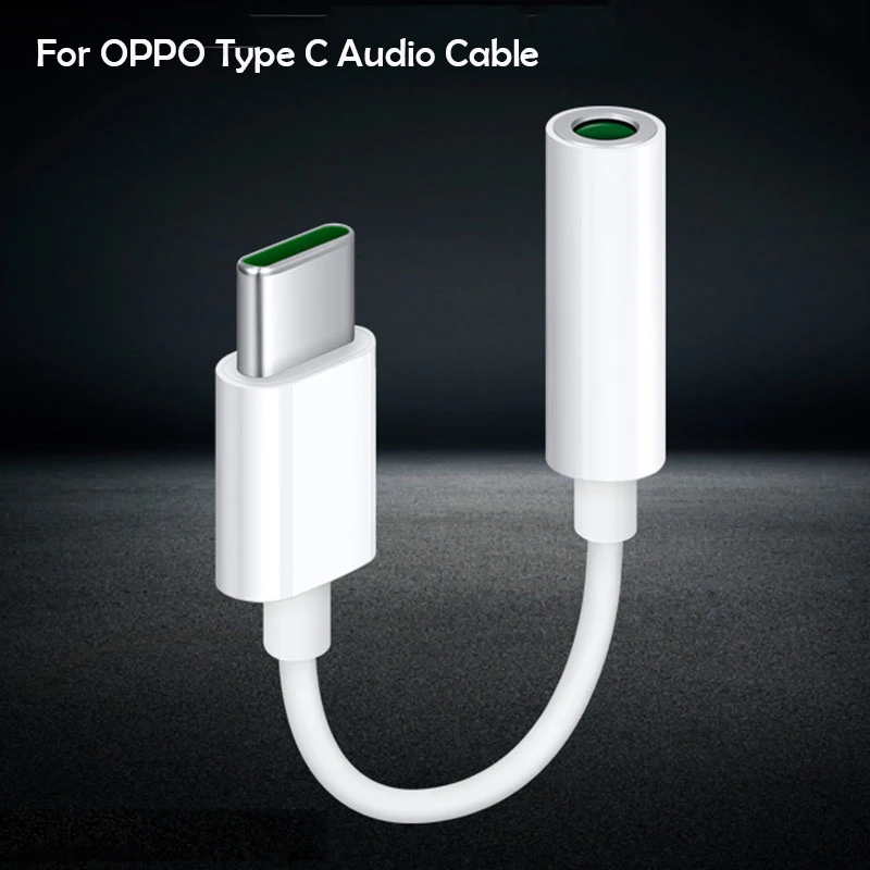 Original USB Type C To 3.5mm Earphone Jack Adapter Aux Audio For OPPO Ace Ace2 Reno 2 3 4 5 Pro R17 Usb-c Music Converter Cable | Мобильные