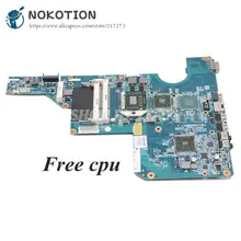 NOKOTION 597674-001 основная плата для hp CQ62 G62 материнская плата для ноутбука S1 DDR3 с бесплатным процессором