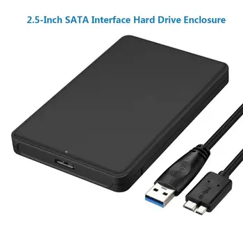 

None 2.5 inch HDD SSD Case Sata to USB 3.0 2.0 Adapter Free 5 6 Gbps Box Hard Drive Enclosure Support 2TB HDD Disk