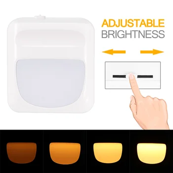 

Light Sensor AUTO Control Mini Night Light EU US Plug Novelty Square Baby Kids Bedroom Lamp Moon Romantic Lights Bulbs