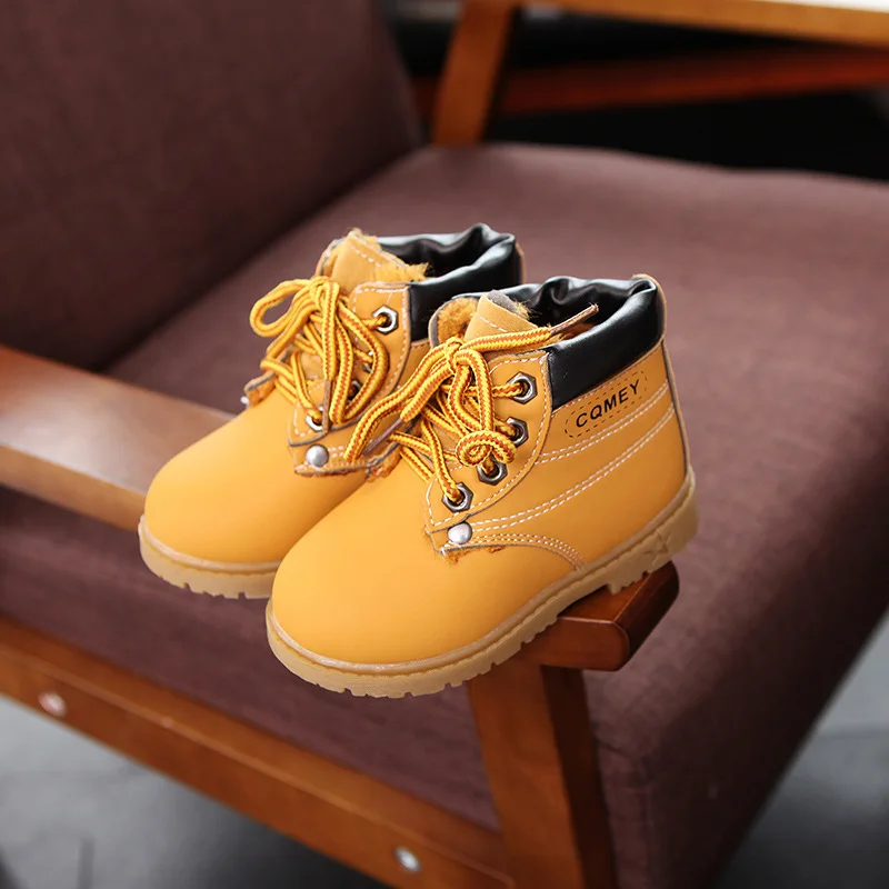 

davidyue kids boots for girls boys winter rubber children boots leather toddler kids boots soft rubber baby boots