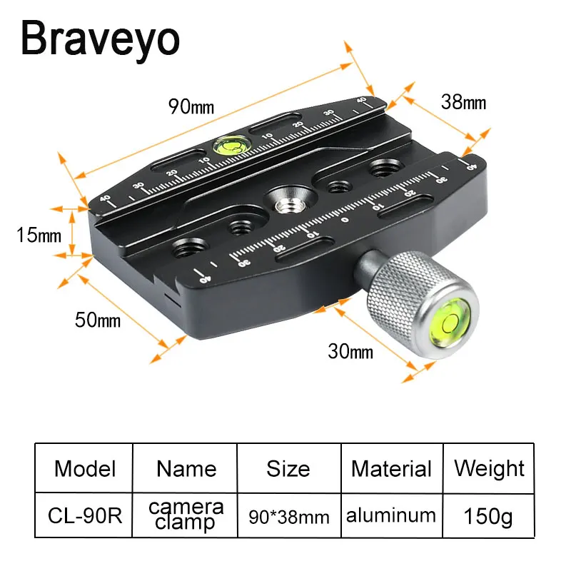 Tripé Braçadeira Placa de Liberação Rápida Braçadeira Dslr Câmera Monopé Montagem Adaptador Tiro Estabilização Acessórios para Arca Padrão - Image 6