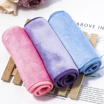 

Reusable Eraser Makeup Remover Towels Make Up Cleaning Towel Fibre Cloth Lightweight Practical Smooth Soft for Makeup Women