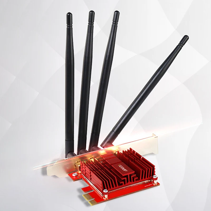 EDUP PCI-E 1900 Мбит/с WiFi карта адаптер 2,4 ГГц/5 ГГц Двухдиапазонная беспроводная сетевая карта с антеннами для настольного ПК