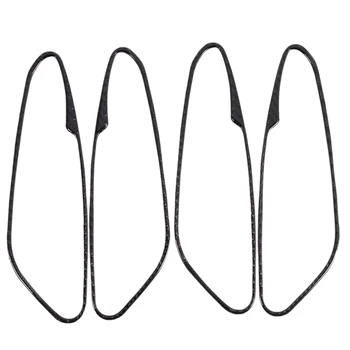 

4 PCS New Carbon Fiber Inner Door Handle Cover Trim Fit for Alfa Romeo Giulia 2017-2019