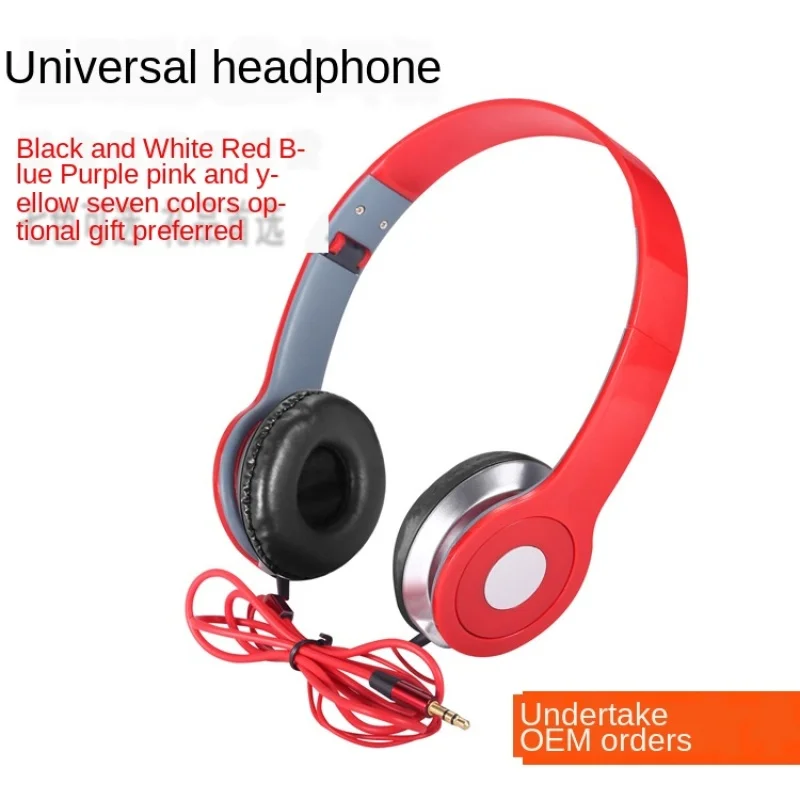 

Subwoofer headset mobile computer foldable telescopic connection headset gift promotional headset for pc phone mp3 Video player