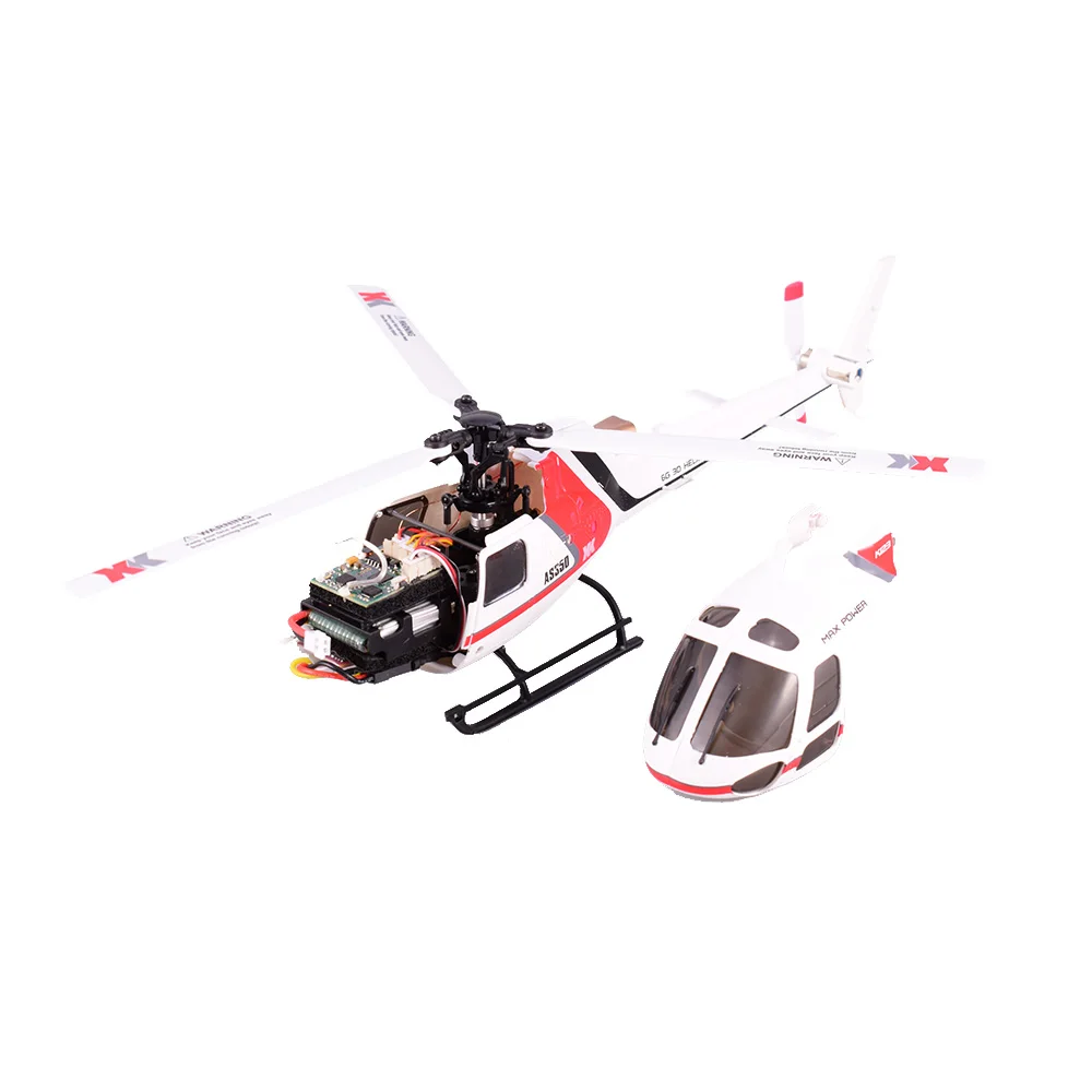 Wltoys XK AS350 K123 6CH 3D 6G Brushless Motor RC Helicopter BNF