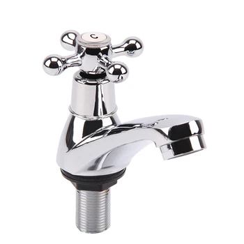 

2 Taps Twin Hot and Cold Pair Tap Traditional Bath Bathroom Basin & Sink Chrome