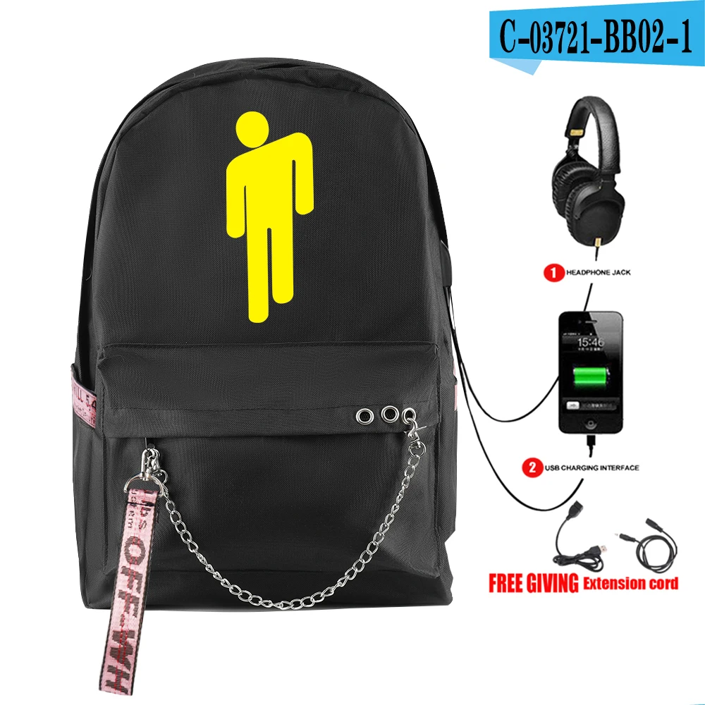 Frdun Tommy добавить свой комментарий рюкзак с USB Молния Harajuku модные классная, с принтом для девочек Новое поступление плеча студенческий дорожный рюкзак - Цвет: black