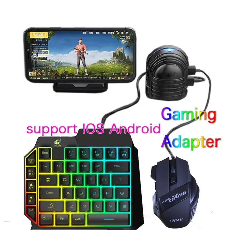 

Mix3 Game Keyboard And Mouse Set Eat Chicken Artifact Keyboard Mouse Converter Adapter Battlefield Automatic Pressure Gun