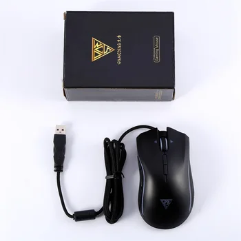 

1Pc M8 Ergonomic Optical Fire Key Professional Usb Wired Gaming Mouse Mice Led Light Game Mouse Black