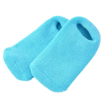 

1Pair Cotton and Silicon Treatment Spa Sock Scrub Pedicure Spa Socks Moisturizing Whitening Exfoliating Foot Mask