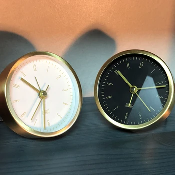 

Night Light Vintage Alarm Clock Metal Novelty Mute Movement Retro Personalized Student Clock Reloj Despertador Home Decors E6