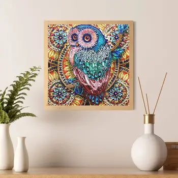 

Owl 5D Special Shaped Diamond Painting Embroidery Needlework Rhinestone Crystal Cross Craft Stitch Kit DIY
