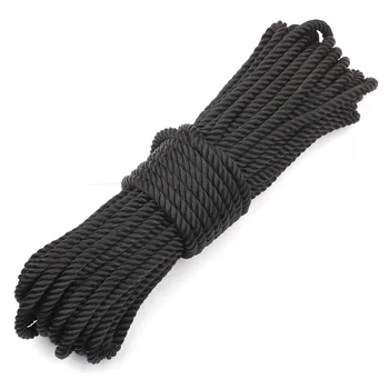 

5mm Colorful Nylon DIY Accessories Twisted Round Rope Clothing Draw String Twisted Rope 10 Meters/lot SL149