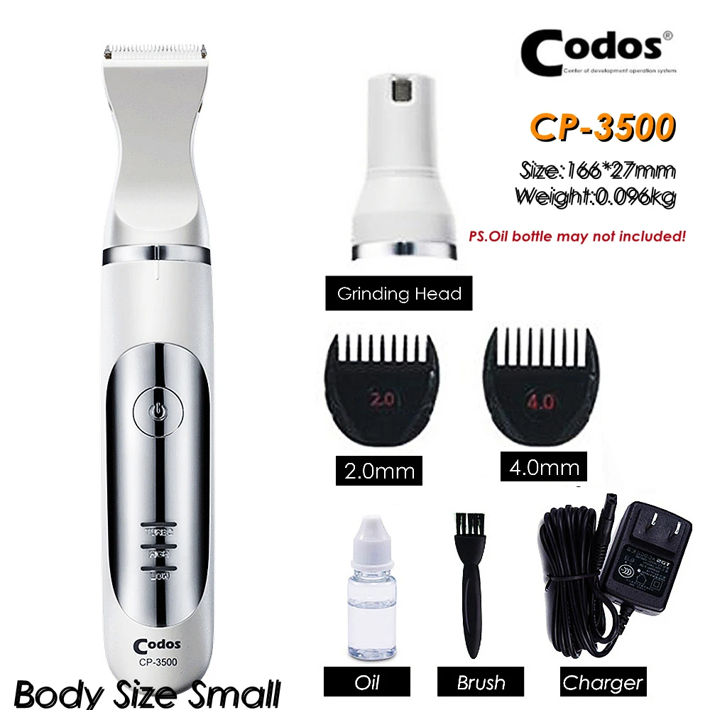 Pet Clipper Dog Hair Trimmer Rechargeable Electrical Codos CP6800 9600