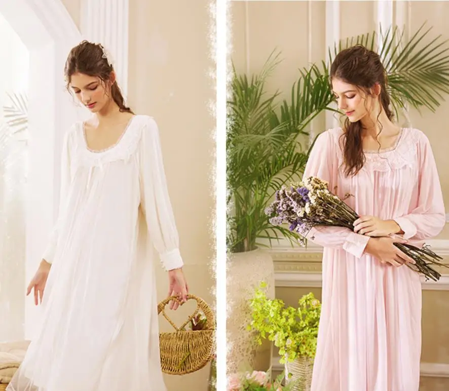 

COTTON Sleepwear Mousse Nighty Dress Chemise (S~XL) CP057A