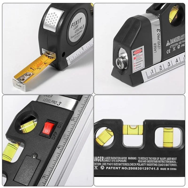 Laser Ruler  Angle ruler Multifunctional Spirit Level Metric Rulers Laser Straight Line Horizon Vertical Measure Tape oscilloscope online