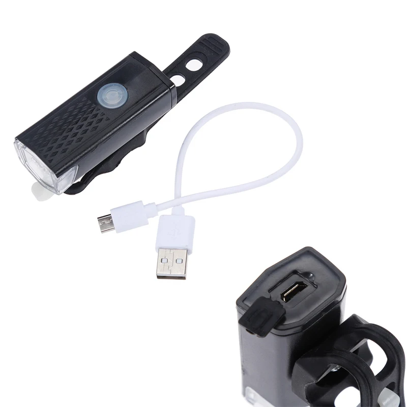 Rechargeable Bike Light 300 Lumen 3 Modes Bike Headlight 6000K Bicycle Light USB rechargeable waterproof Headlight tail light