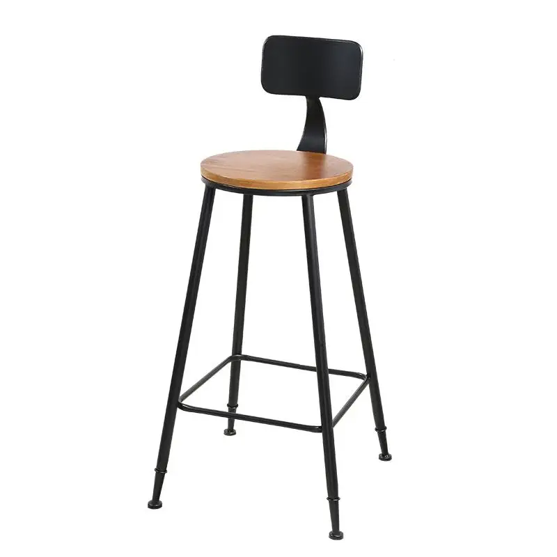 Барный стул, железный, для отдыха, кофейня, чайный магазин, настенный, высокий стол и стул, скандинавский, простой, из твердой древесины, касса, низкий стул - Цвет: style2