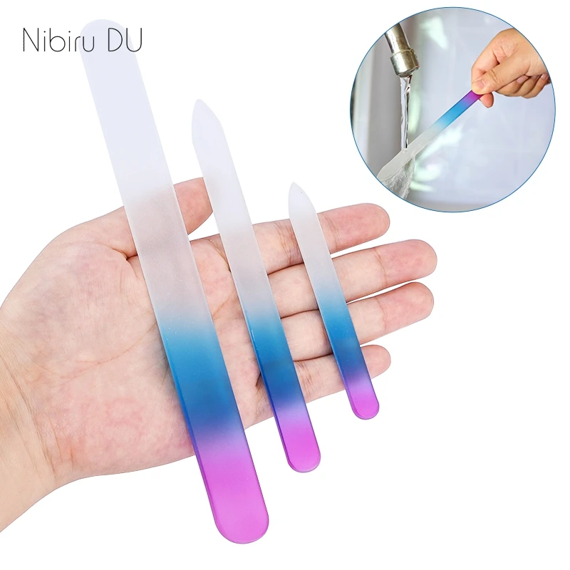 3 Pcs/lot Professional Nano Glass Nail File Sanding Buffer Block