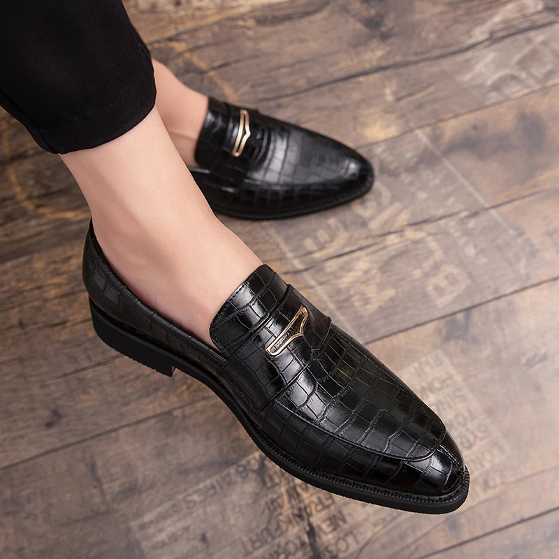 

Italian Shoes Casual Brands Slip On Formal Luxury Shoes dress Men Loafers Moccasins Genuine Leather Driving Shoes big size 48 s5