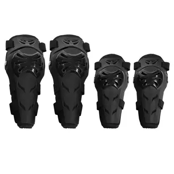 

4 pcs/set Motorcycle Motocross Cycling Elbow and Knee Pads Protector Guard Armors Set Black Guards Protector Car Accessories