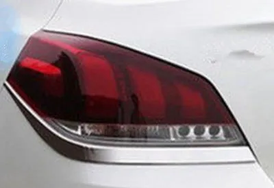ABS Хром После фары крышка лампы для 2011- peugeot 508 стайлинга автомобилей