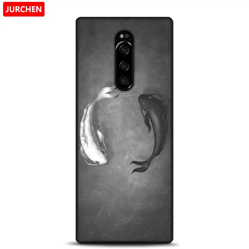 16 Чехол jurchen для sony Xperia 1, чехол для Xperia One, милый мультяшный Мягкий силиконовый чехол из ТПУ для sony Xperia1 sony 1, чехол - Цвет: 16