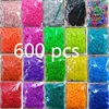 600 pcs loom rubber bands bracelet for kids or hair rubber loom bands make woven colorful bracelet DIY toys Christmas 2022 Gift ► Photo 1/6