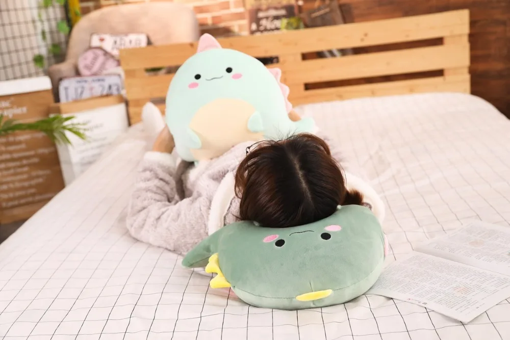 30 см Kawaii плюшевая подушка динозавр игрушки плюшевая КИТ свинья Пингвин ручная грелка Детские куклы игрушки подарки на день рождения для детей