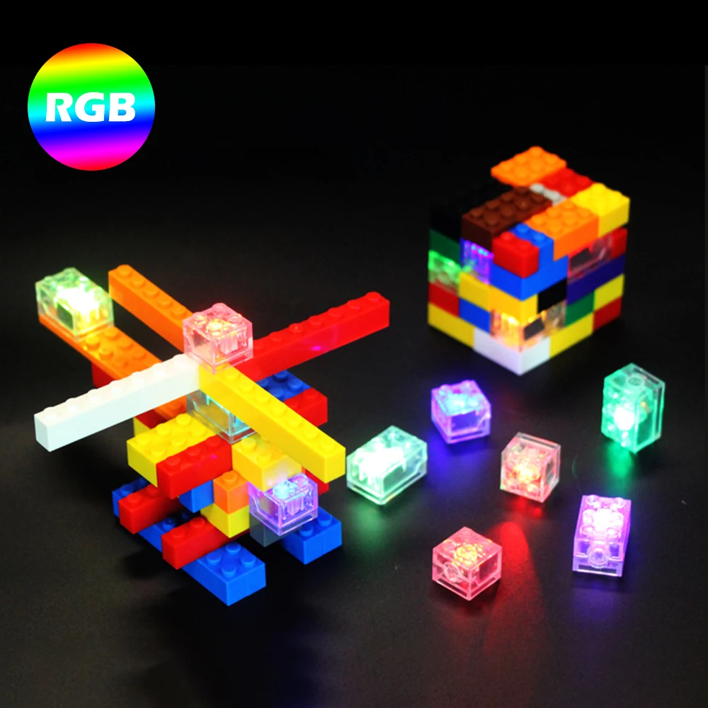 5Pcs/Set Building Blocks LED Night Lights for Baby Funny Colorful Light-emitting Kids Toys Wedding Party Holiday Decoration | Освещение