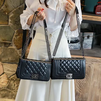 

Rhombus Chain Bag New Korean Fashion Women's Shoulder Messenger Bag