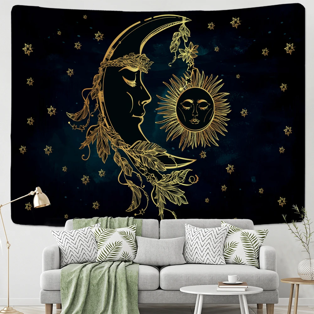 Cat Mysterious Divination Witchcraft Tapestry Wall Hanging Home Decor