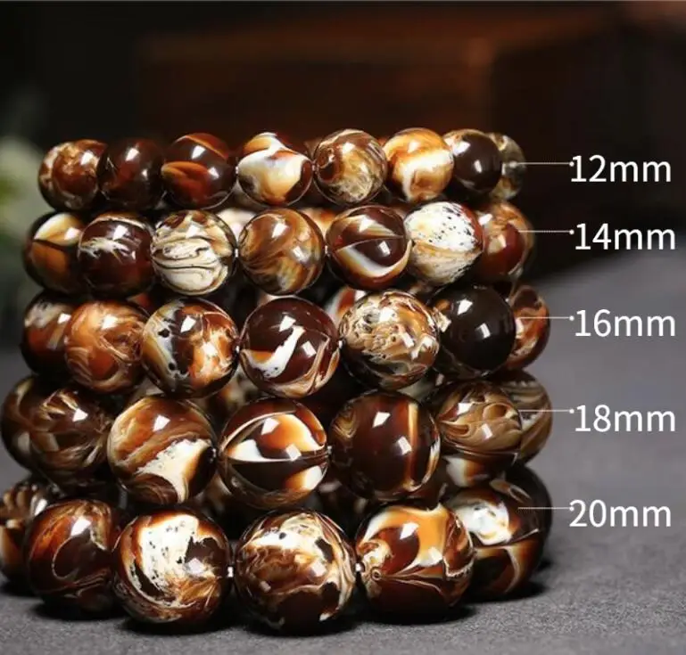 Natural Myanmar Genpo Hand String Honey Wax Amber Demon