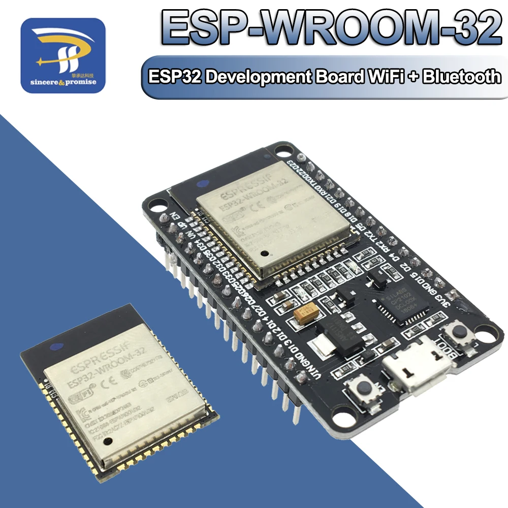 ESP 32S ESP WROOM 32 ESP32 ESP 32 Bluetooth and WIFI Dual Core CPU with ...