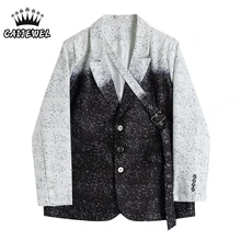 Manteau de Blazer tendance pour femmes, mode coréenne automne hiver, Street Dot, sens du Design, Baggy, bureau, top, vestes d'extérieur 